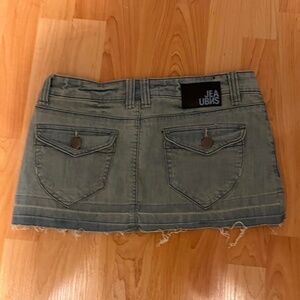 Urban Outfitters Jean Cut-off Mini Skirt